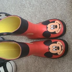 Mickey Mouse Red size 8C Rain Boots No Box